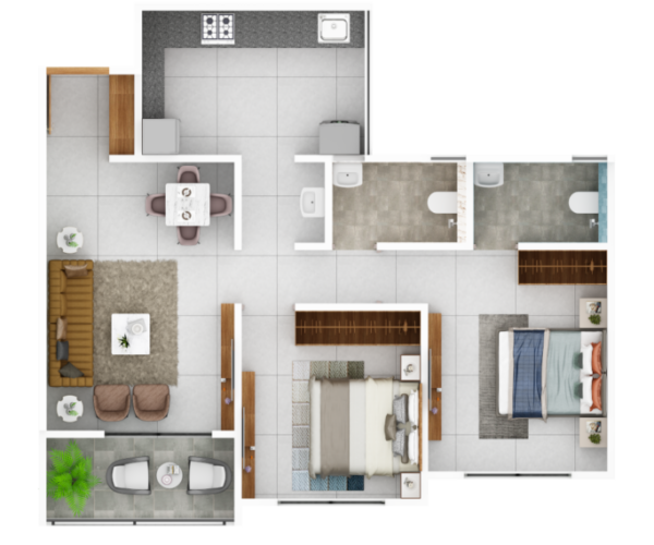 A-WING-2BHK-TYPE-1-Top-1024x683