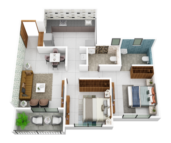 A WING - 2BHK - TYPE 2
