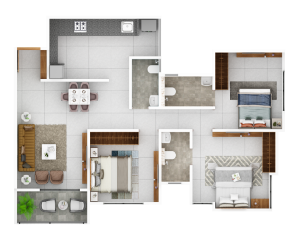 A-WING-3BHK-TYPE-1-Top-1024x683