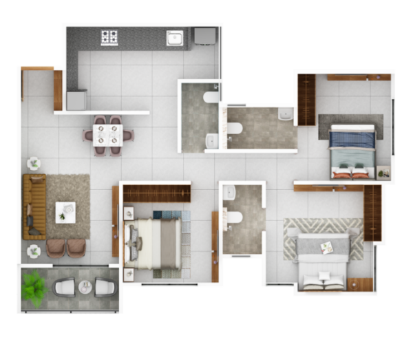 A-WING-3BHK-TYPE-2-Top-1024x683