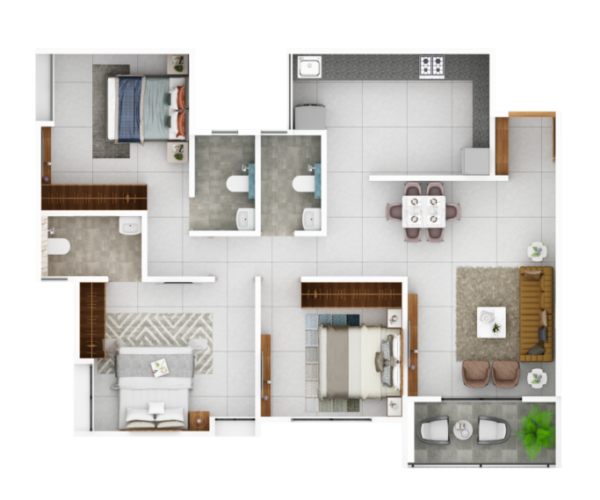 B-WING-3BHK-TYPE-1-Top-1024x683