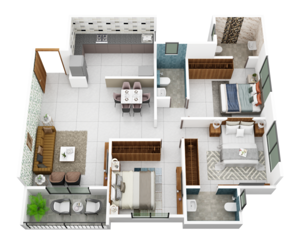 B WING - 3BHK - TYPE 2